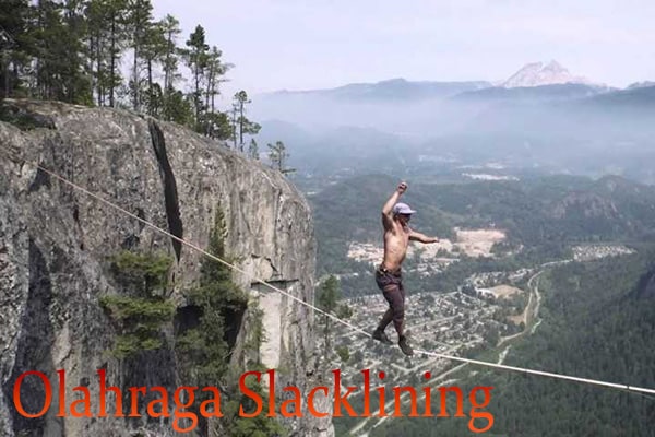 Cara Olahraga Slacklining Untuk Uji Nyali